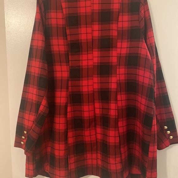 Fashion to Figure Buffalo plaid Blazer sz 1 NWOT - Picture 6 of 6